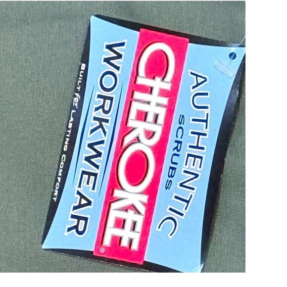 Cherokee Workwear Authentic Scrubs Pants M Olive Green Medium NEW Lot Set Of 3 - Picture 2 of 5